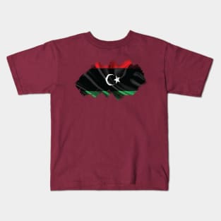 Flag of Libya Kids T-Shirt